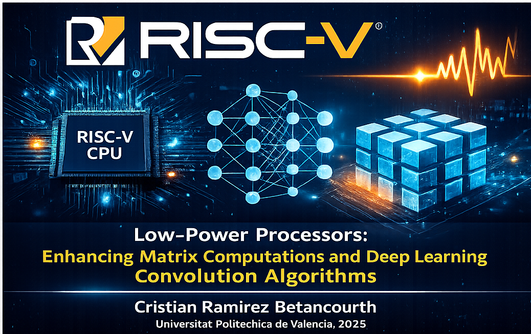 RISC-V Low-Power Processors: Enhancing Matrix Computations and Deep Learning Convolution Algorithms